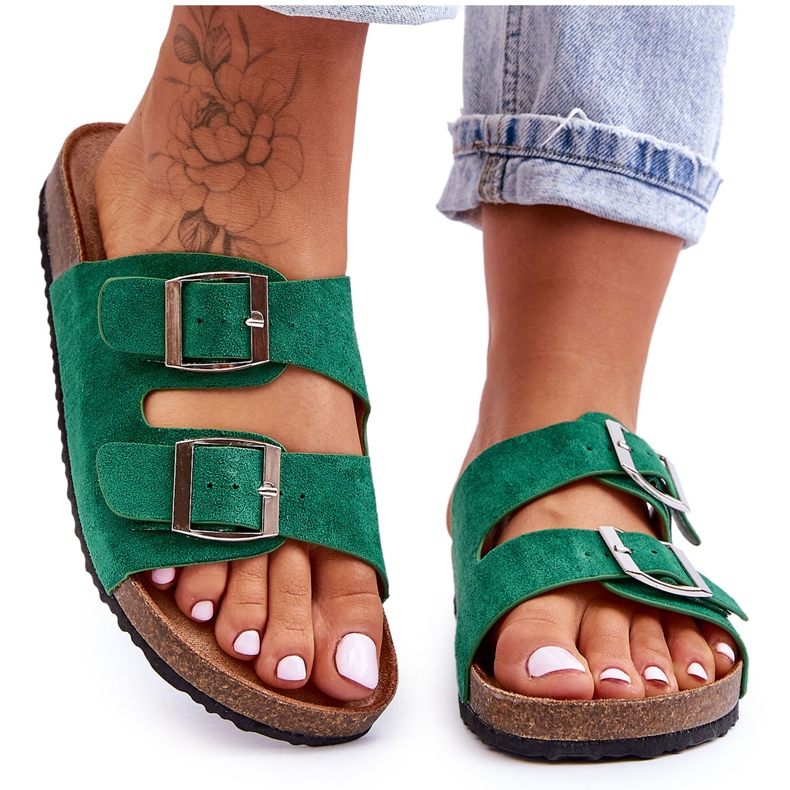 FB1 Pantuflas Mujer Destino Verde FB1 Pantuflas Mujer Destino Verde