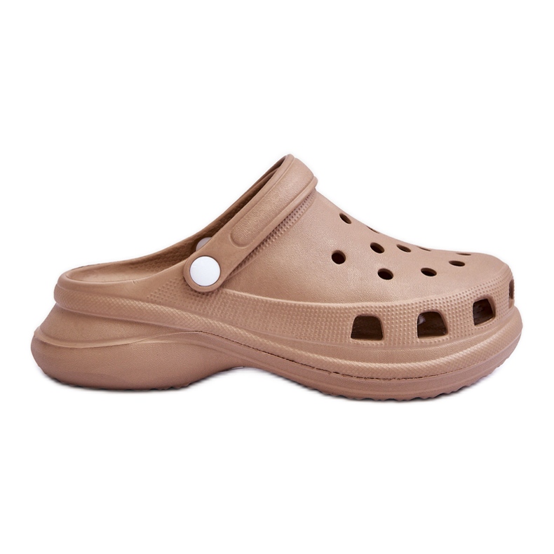 PG2 Sandalias Crocs De Espuma Con Suela Gruesa Beige Katniss
