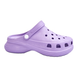 PG2 Pantuflas Crocs Foam Chunky Sole Morado Katniss violeta