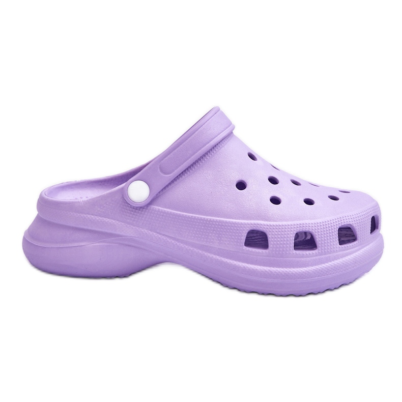 PG2 Pantuflas Crocs Foam Chunky Sole Morado Katniss violeta