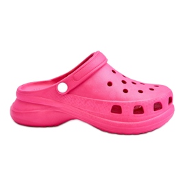 PG2 Sandalias Crocs De Espuma Con Suela Gruesa Rosa Oscuro Katniss