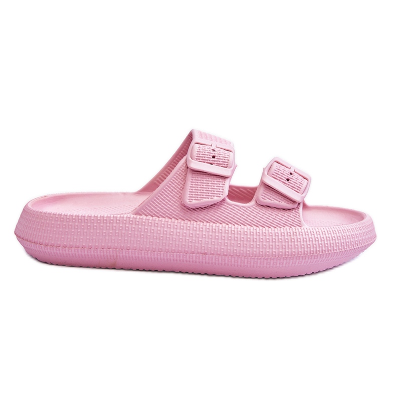 Pantuflas De Mujer De Espuma Con Rayas Rosa Sharmen rosado