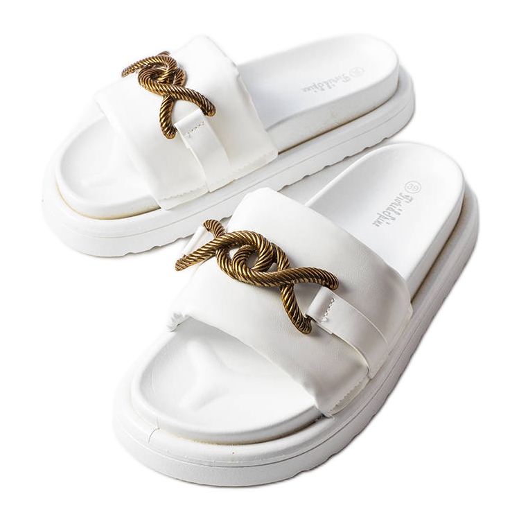 Sandalias de plataforma blancas de Frédérique blanco