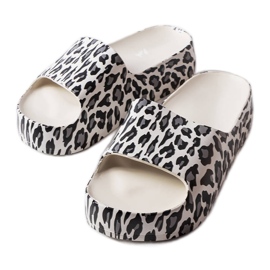 Bailarinas con plataforma de leopardo blancas de Galena blanco Bailarinas con plataforma de leopardo blancas de Galena blanco