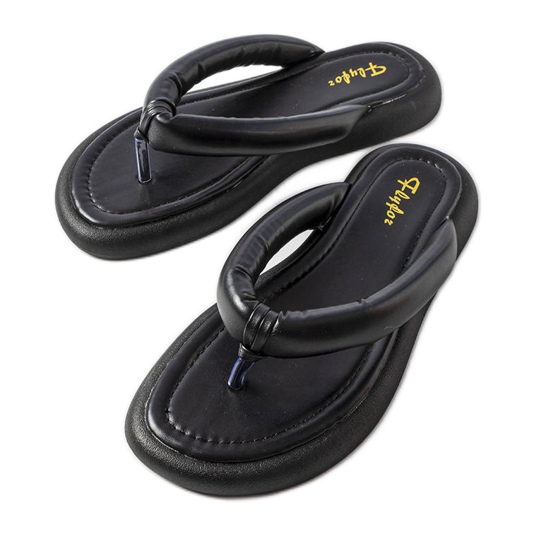 Chanclas negras gruesas Smithfield negro