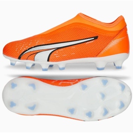 Zapatillas de fútbol Puma Ultra Match Ll FG/AG 107229 01 naranja naranjas y rojos