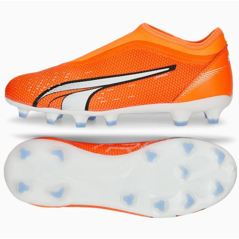 Zapatillas de fútbol Puma Ultra Match Ll FG/AG 107229 01 naranja naranjas y tintos