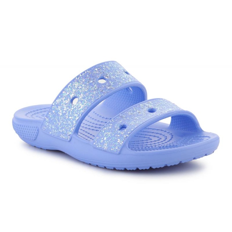Crocs Classic Glitter Sandal Jr. 207788-5Q6 zapatillas azul