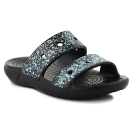 Chanclas Crocs Classic Glitter Sandal 207788-0C4 negro