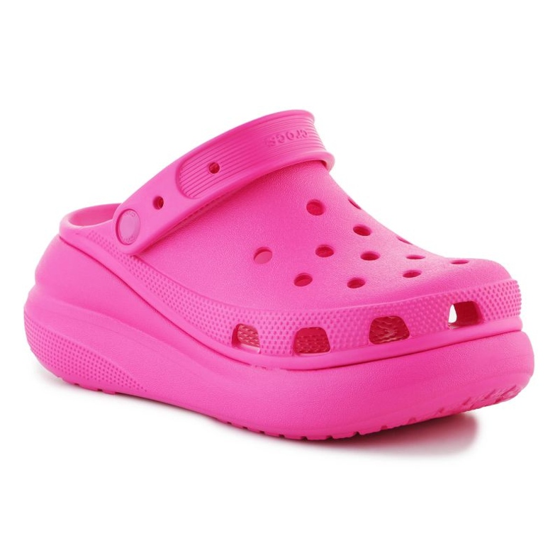 Zuecos Crocs Classic Crush W 207521-6UB rosado