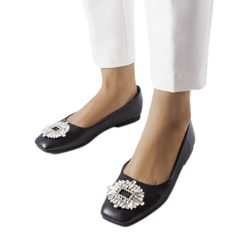 BM Mocasines negros con strass de Hillview
