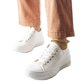 Zapatillas blancas con plataforma Hawthorne blanco Zapatillas blancas con plataforma Hawthorne blanco