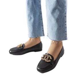 Mocasines negros con pedrería de Neuer