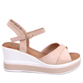 Sandalias cuña Winkler Beige