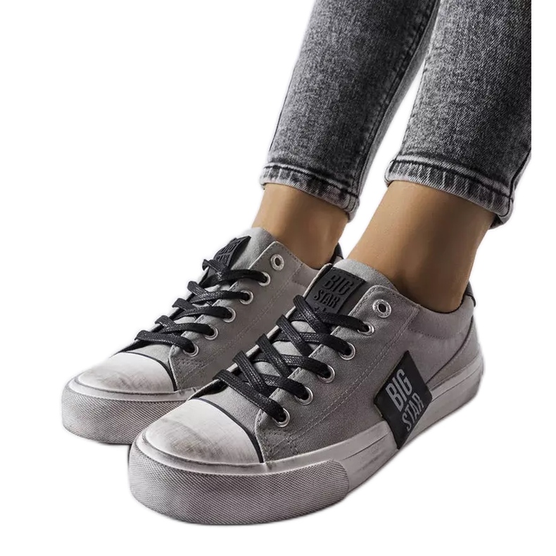 Deportivas grises con abrasiones Big Star JJ274353