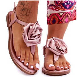 Chanclas De Mujer Con Tejido Rosa Nude Carisma