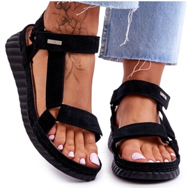 Sandalias Ante Velcro Big Star LL276011 Negro