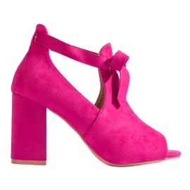 W. Potocki Botas de ante rosa de primavera para mujer en el puesto de Potocki