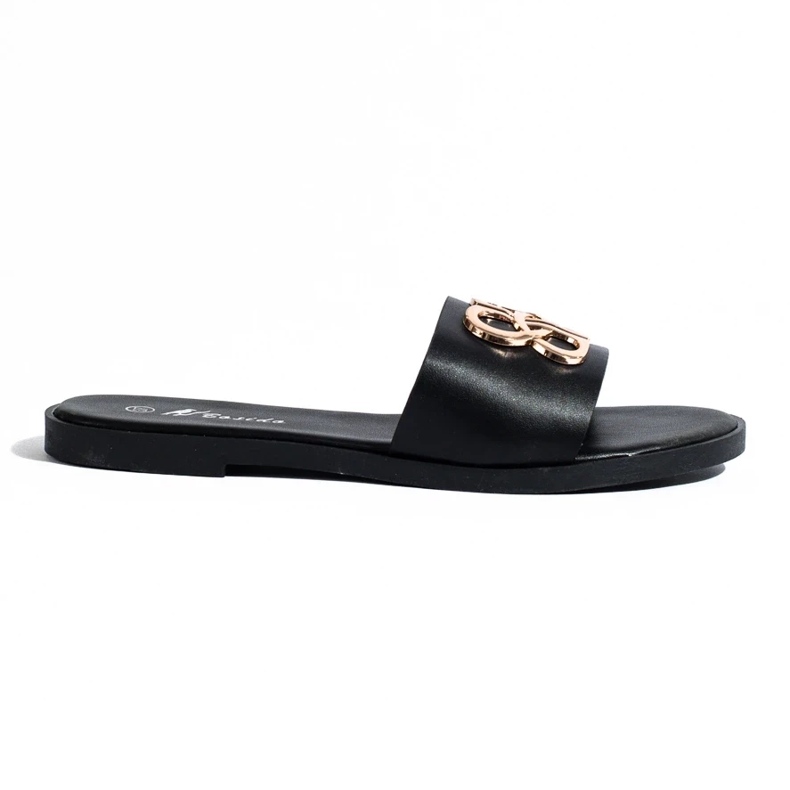Zapatillas de casa clásicas de mujer Shelovet negras negro