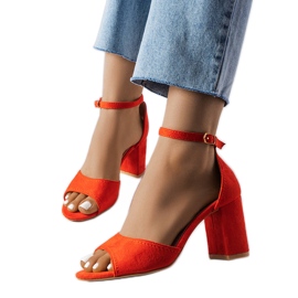 Sandalias bloque naranja de Diasha
