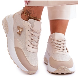 PS1 Deportivas Brillantes Con Adorno Séneca Beige PS1 Deportivas Brillantes Con Adorno Séneca Beige