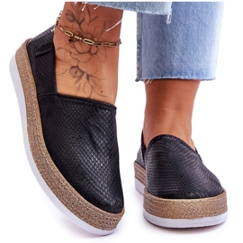 Alpargatas Piel Mocasines Big Star LL276002 Negro