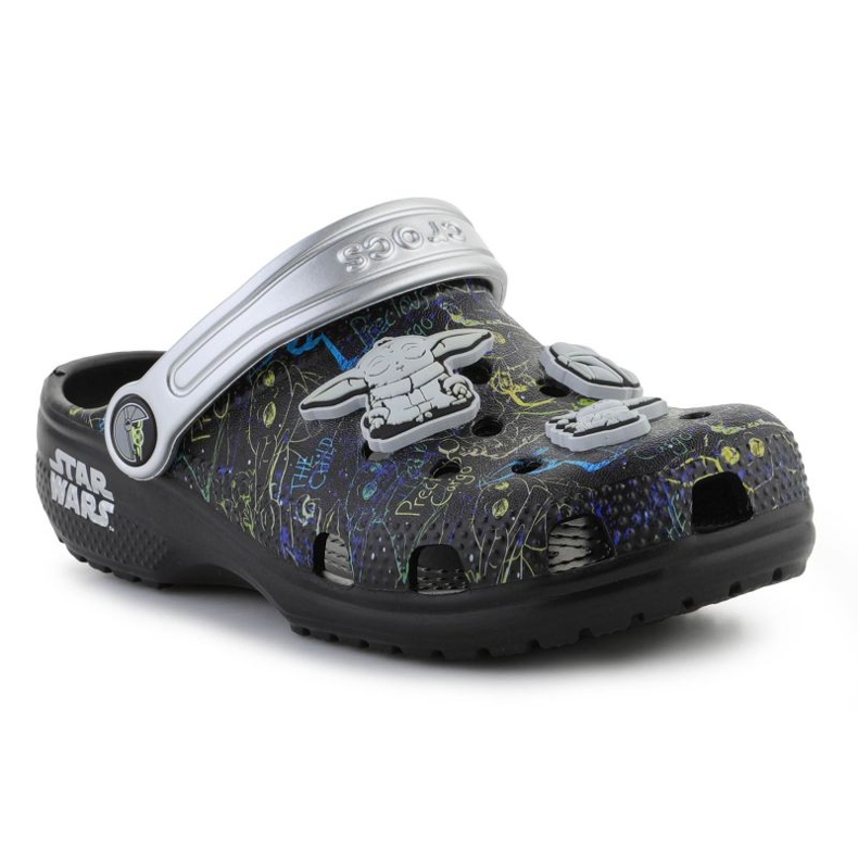 Zuecos Crocs Classic Grogu Clog T Jr 207893-001 negro