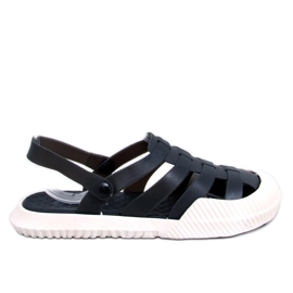 Sandalias de goma de mujer Sammy Black negro Sandalias de goma de mujer Sammy Black negro