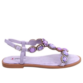 Seastar Jolene Sandalias moradas con cuentas violeta