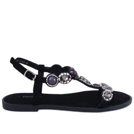 Seastar Sandalias negras con cuentas Jolene negro