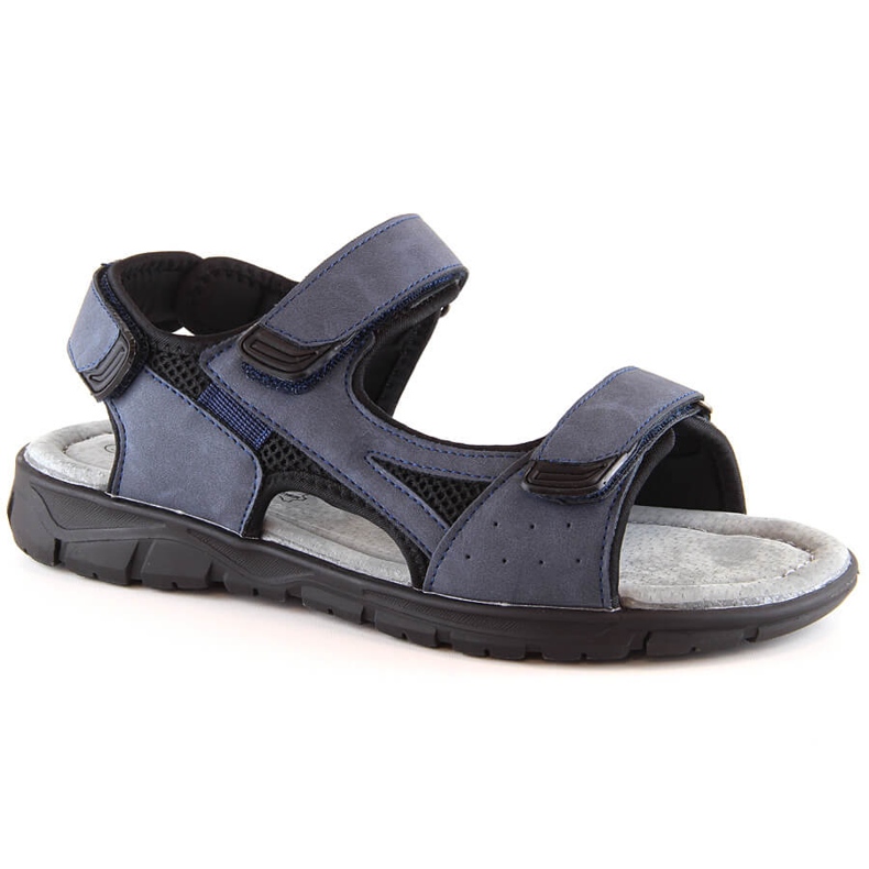 Sandalias de hombre American Club azul marino con velcros