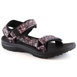 News Novedades 5630 sandalias deportivas de mujer negras con velcro negro