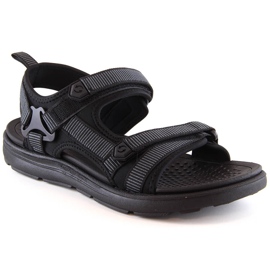 News Novedades 5623 sandalias de hombre negras con velcros negro