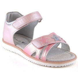 Sandalias velcros Miss Jr EVE427A rosa