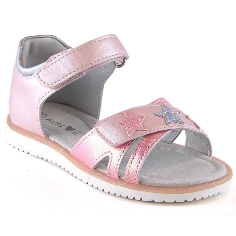 Sandalias velcros Miss Jr EVE427A rosa rosado
