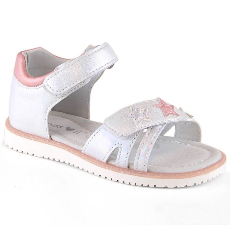 Sandalias velcros Miss Jr EVE427B plata