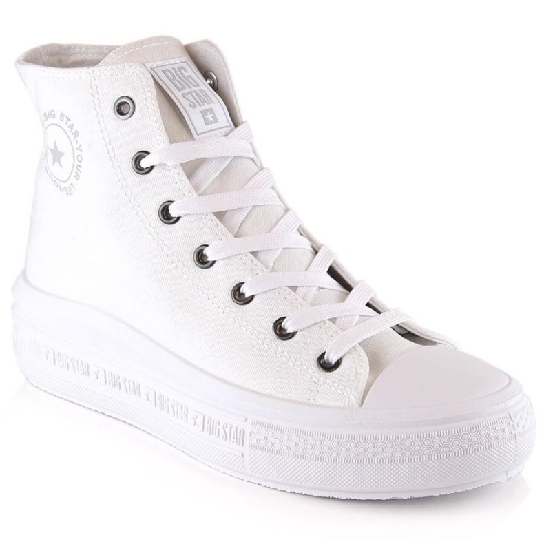 Deportivas tobilleras plataforma Big Star W INT1875B blanco