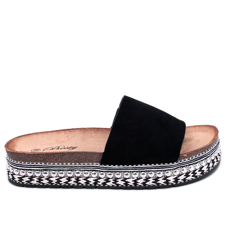 BM sandalias con adornos Donnie Black negro