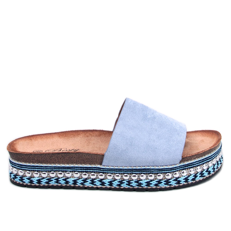 BM sandalias con adornos Donnie Blue azul