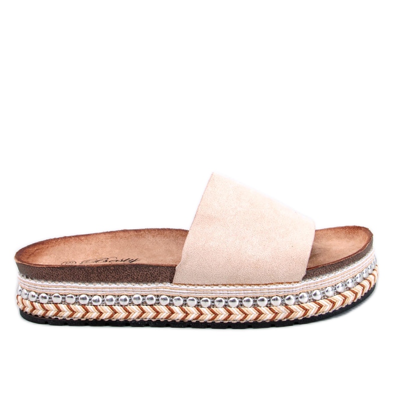 BM Mules con adornos Donnie Beige BM Mules con adornos Donnie Beige