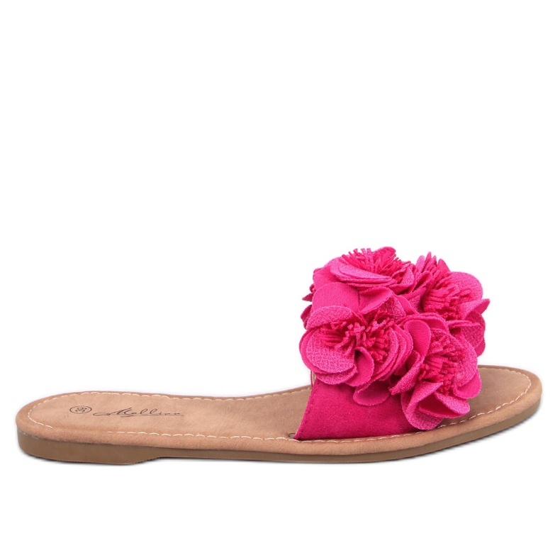 Pantuflas Corey Flor Fucsia rosado Pantuflas Corey Flor Fucsia rosado
