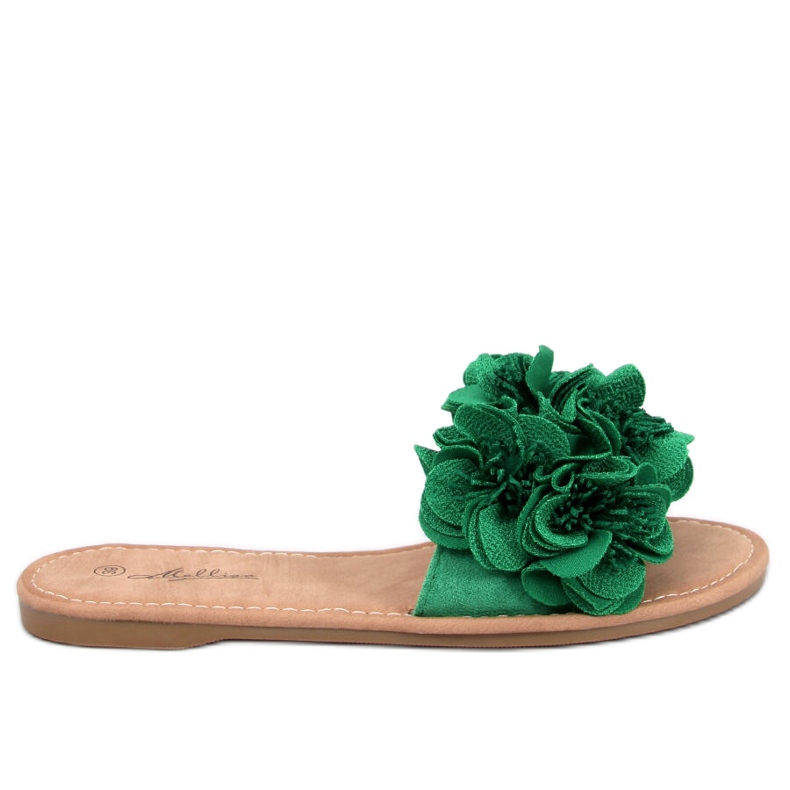 Pantuflas Corey Flores Verdes Pantuflas Corey Flores Verdes