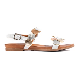 Sandalias planas mujer Shelovet plata
