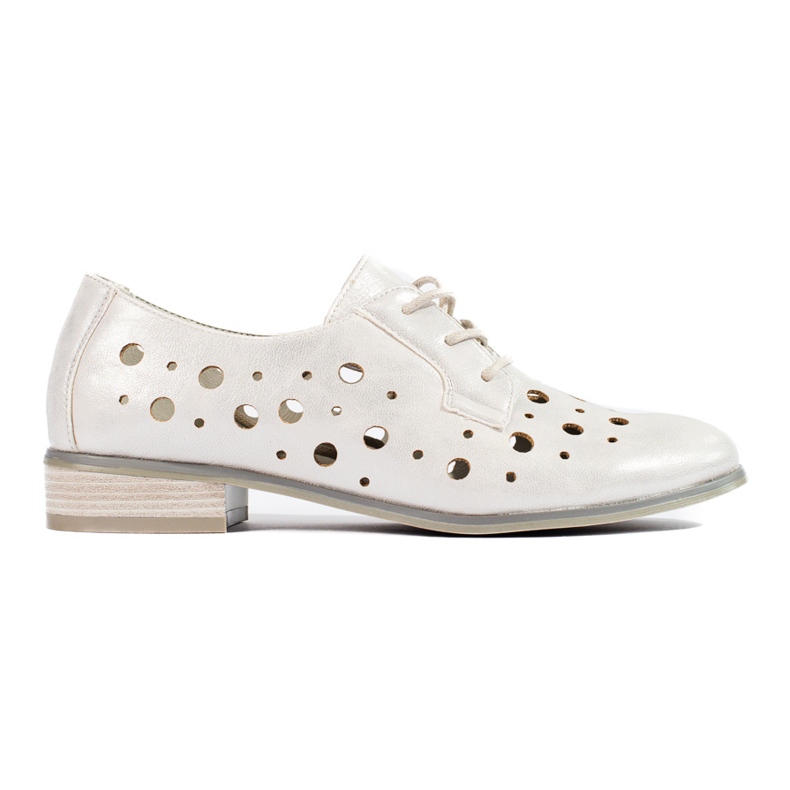 W. Potocki Zapatos mujer calados con cordones Potocki plata