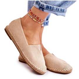 PG1 Alpargatas Sin Cordones De Ante Para Mujer Beige Corry PG1 Alpargatas Sin Cordones De Ante Para Mujer Beige Corry