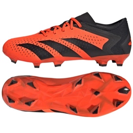 Adidas Predator Accuracy.3 L Fg M GW4601 zapatos de fútbol rojo naranjas y tintos