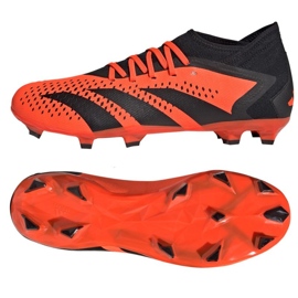 Adidas Predator Accuracy.3 Fg M GW4591 zapatos de fútbol rojo naranjas y rojos