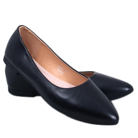 BM Trento Bailarinas negras con plantilla de piel negro BM Trento Bailarinas negras con plantilla de piel negro