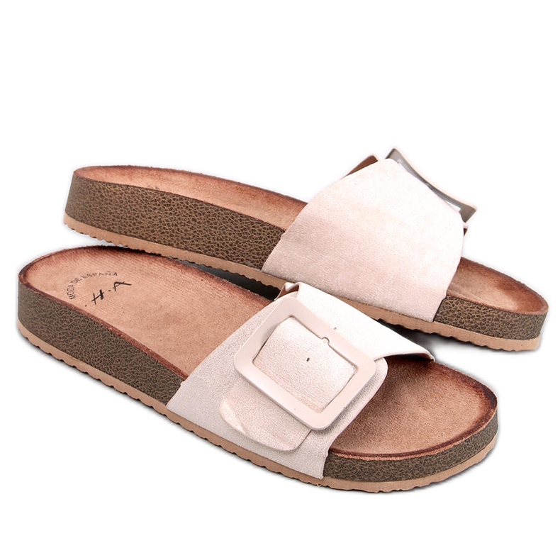 Sandalias Darke Beis con hebilla beige