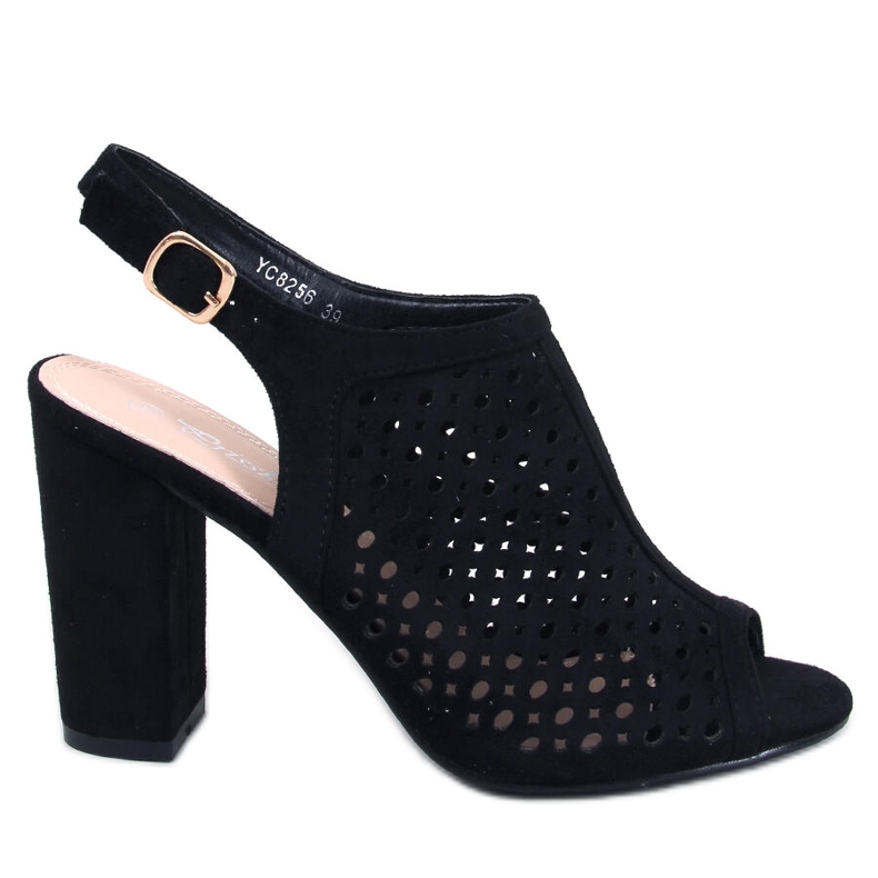 Sandalias negras tacón calado Noise negro